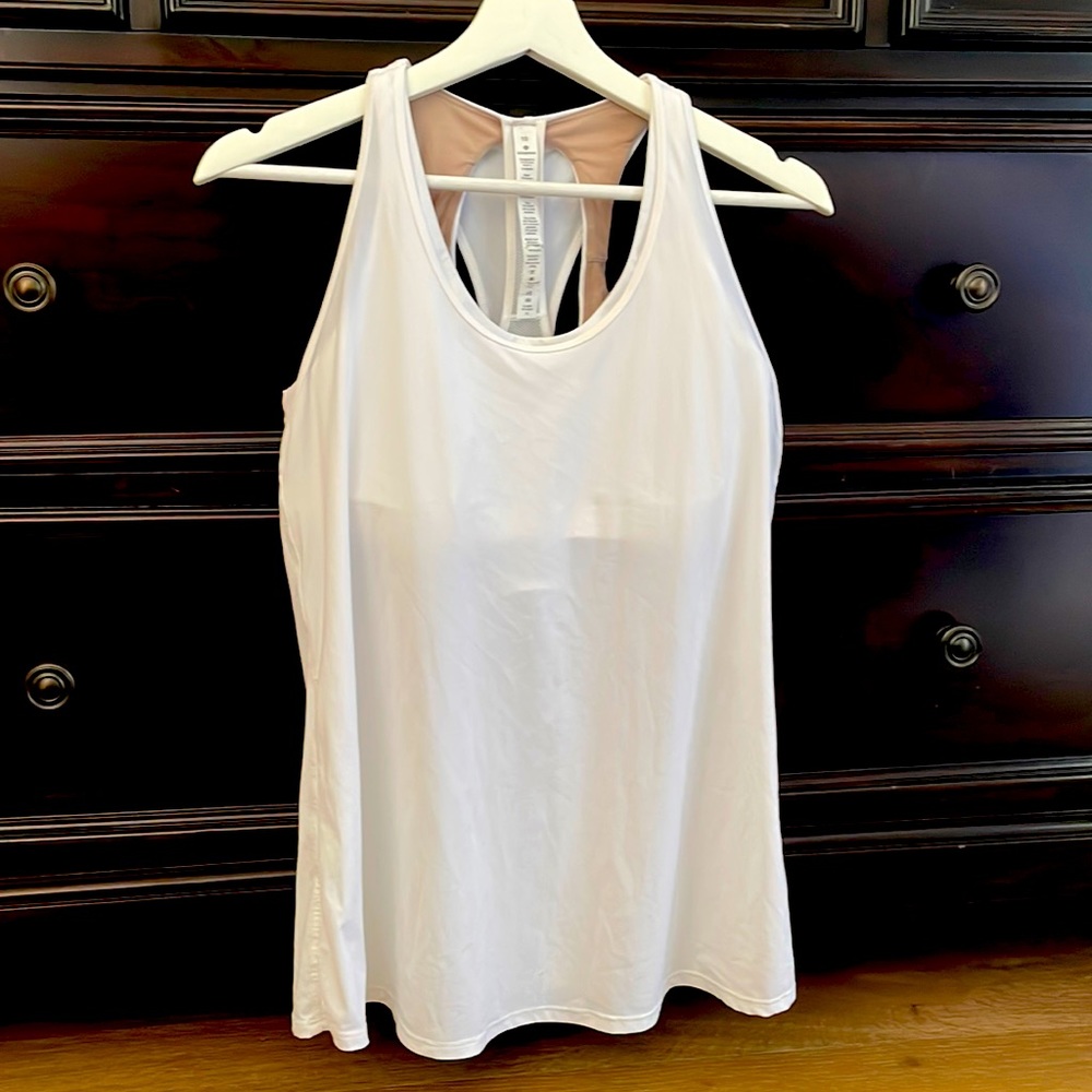 Lululemon 2-in-1 Tank top with supporting bra.